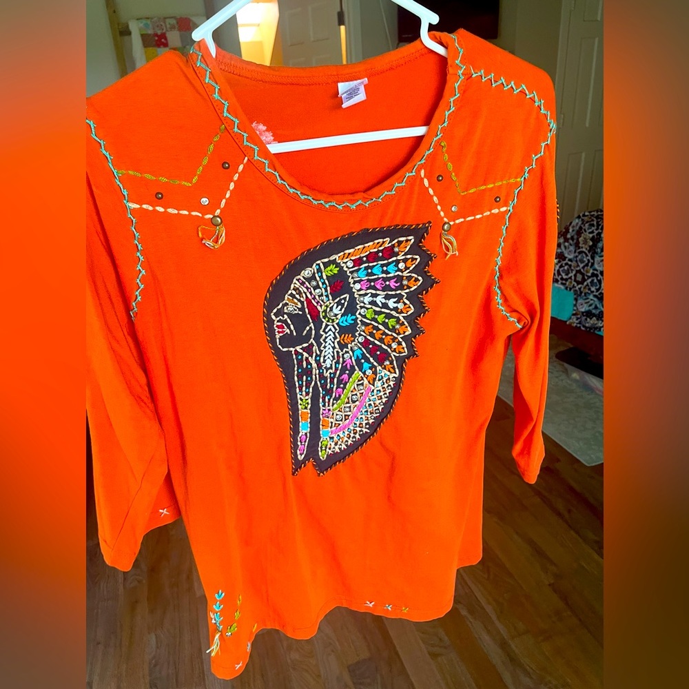 Western embroidered shirt